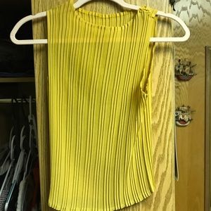 sheer yellow tank